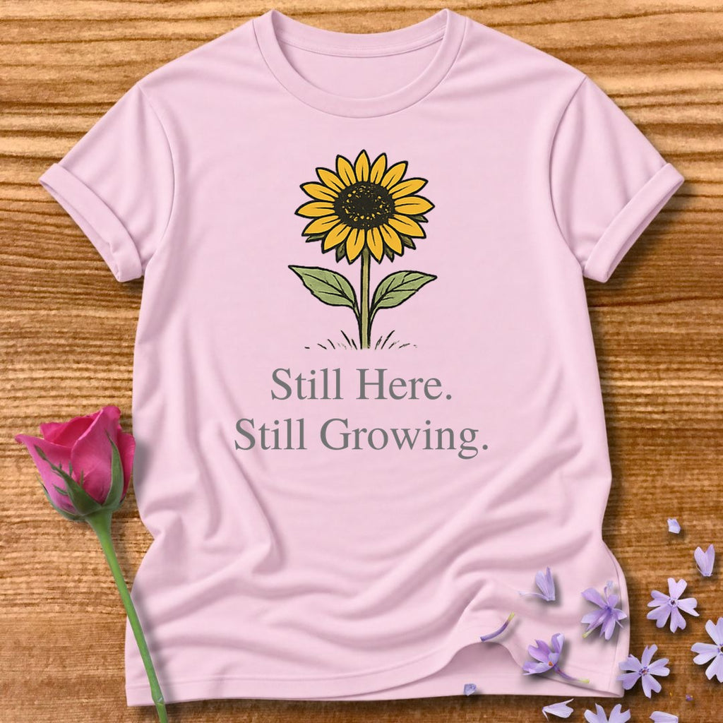 Still Here. Still Growing. — Wildflower Botanical in Light Pink