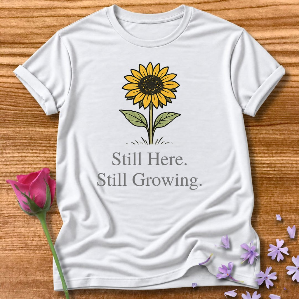 Still Here. Still Growing. — Wildflower Botanical in White