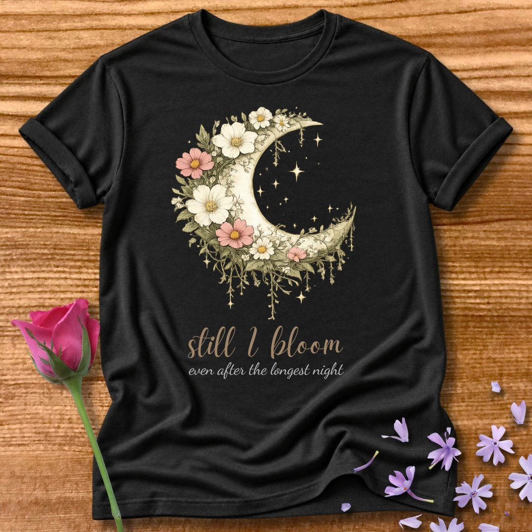 Still I Bloom Even After the Longest Night — Celestial Botanical in Black
