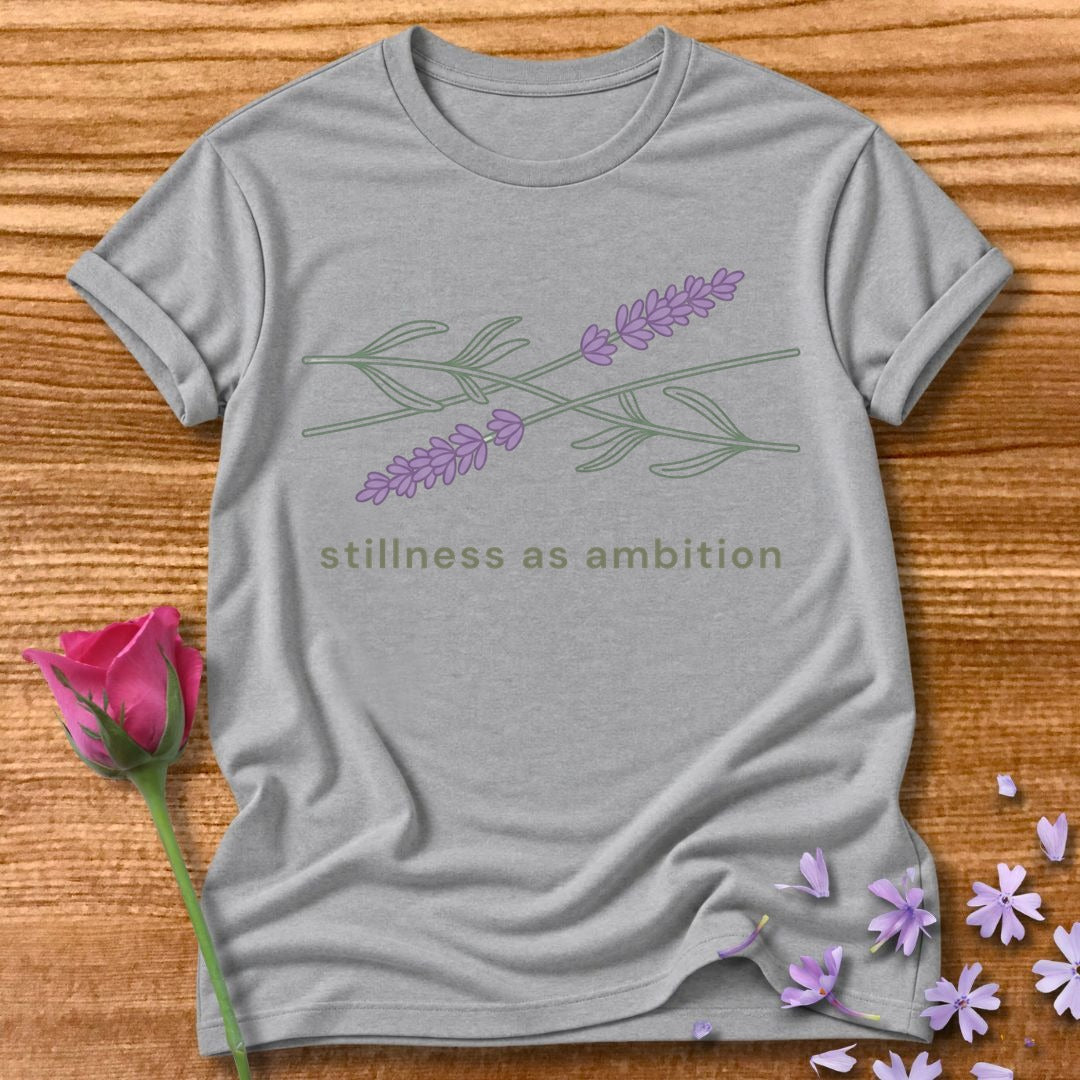 Stillness as Ambition — Lavender Calm in Sport Grey