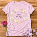 The Bravest Thing She Did Was Rest — Chamomile Floral in Light Pink