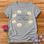 The Bravest Thing She Did Was Rest — Chamomile Floral in Sport Grey