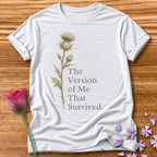 The Version of Me That Survived — Thistle Botanical in White