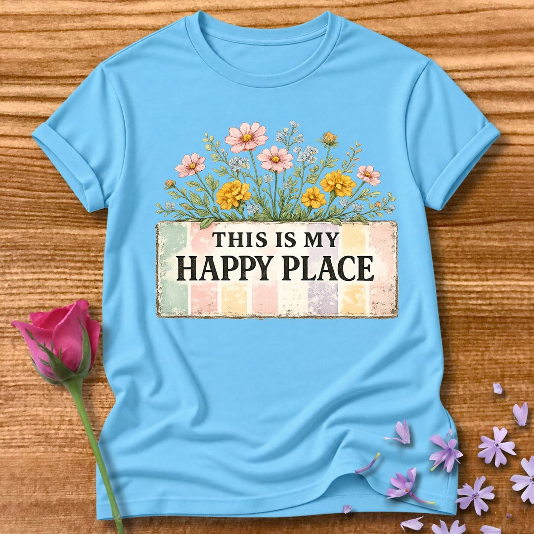 This Is My Happy Place — Wildflower Bouquet Stripe in Sky