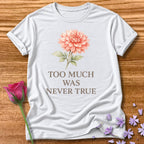 Too Much Was Never True — Watercolor Dahlia Floral in White