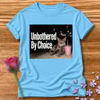 Unbothered By Choice — Photorealistic Cat Night Graphic in Sky