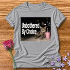 Unbothered By Choice — Photorealistic Cat Night Graphic in Sport Grey