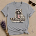 Unbothered — Washed Out Raccoon Vintage T-Shirt for Women in Sport Grey