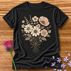 Vintage Wildflower — Botanical Floral Graphic in Black