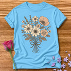 Vintage Wildflower — Botanical Floral Graphic in Sky