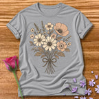 Vintage Wildflower — Botanical Floral Graphic in Sport Grey