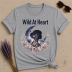 Wild at Heart — Celestial Woman Silhouette T-Shirt for Women in Sport Grey