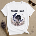 Wild at Heart — Celestial Woman Silhouette T-Shirt for Women in White