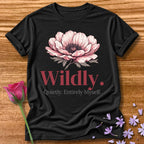 Wildly. Quietly. Entirely Myself. — Poppy Floral in Black