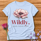 Wildly. Quietly. Entirely Myself. — Poppy Floral in Light Blue
