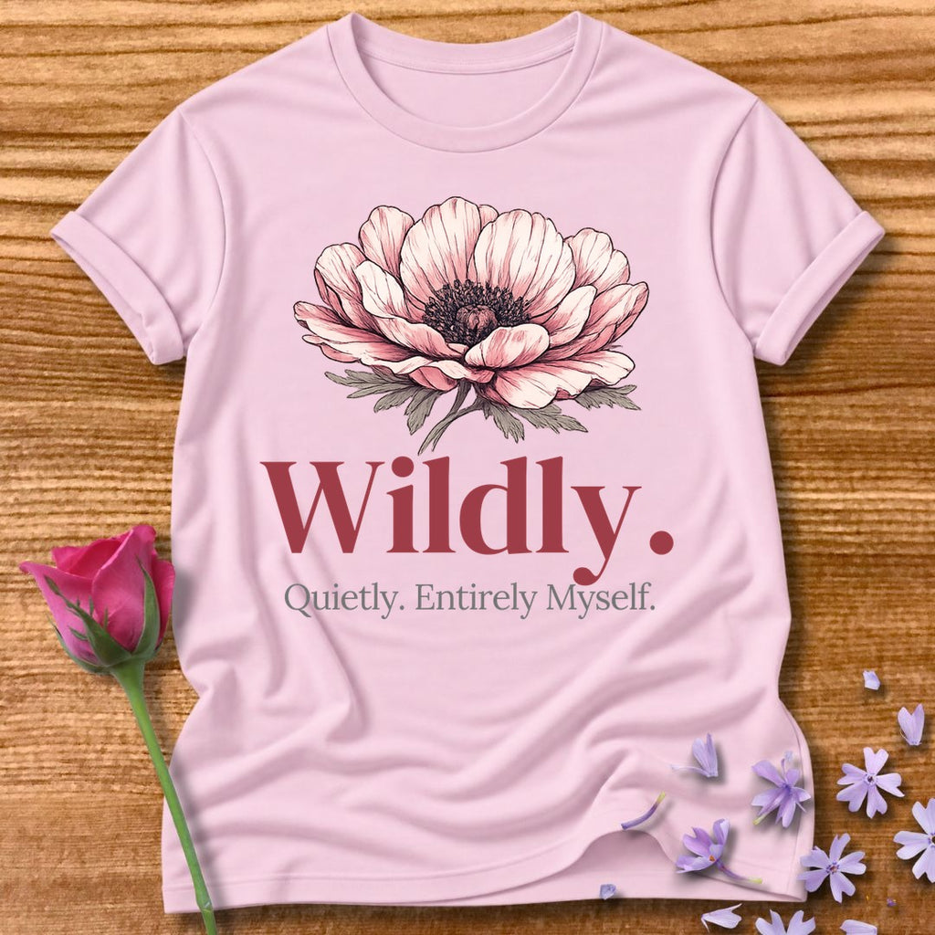 Wildly. Quietly. Entirely Myself. — Poppy Floral in Light Pink