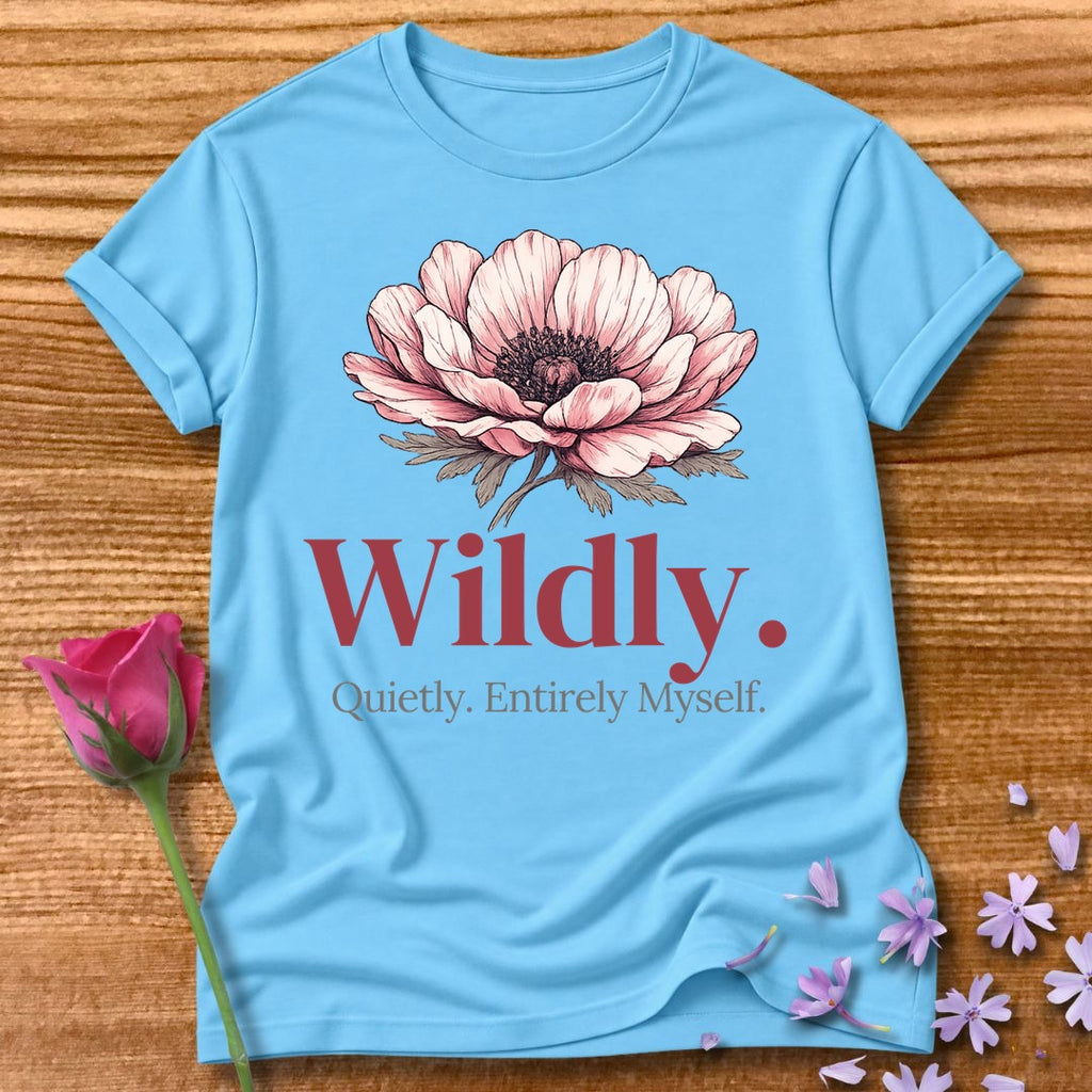Wildly. Quietly. Entirely Myself. — Poppy Floral in Sky