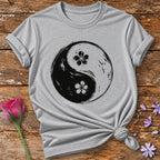 Yin-Yang Floral T-Shirt in Sport Grey