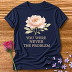 You Were Never the Problem — Watercolor Peony Floral in Navy