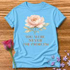 You Were Never the Problem — Watercolor Peony Floral in Sky