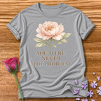 You Were Never the Problem — Watercolor Peony Floral in Sport Grey