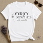 Your Joy Doesn't Need a Permission Slip — Dandelion T-Shirt for Women in White