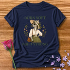 Zebra — Born Soft Built Strong Vintage Aesthetic Animal in Navy
