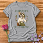 Zebra — Born Soft Built Strong Vintage Aesthetic Animal in Sport Grey