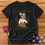 Zebra — Still Smiling Still Going Vintage Aesthetic Animal in Black