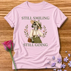 Zebra — Still Smiling Still Going Vintage Aesthetic Animal in Light Pink