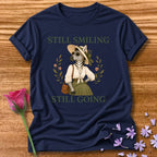 Zebra — Still Smiling Still Going Vintage Aesthetic Animal in Navy