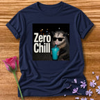 Zero Chill — Photorealistic Opossum Night Graphic in Navy
