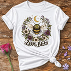 Zom-Bee Botanical T-Shirt in White